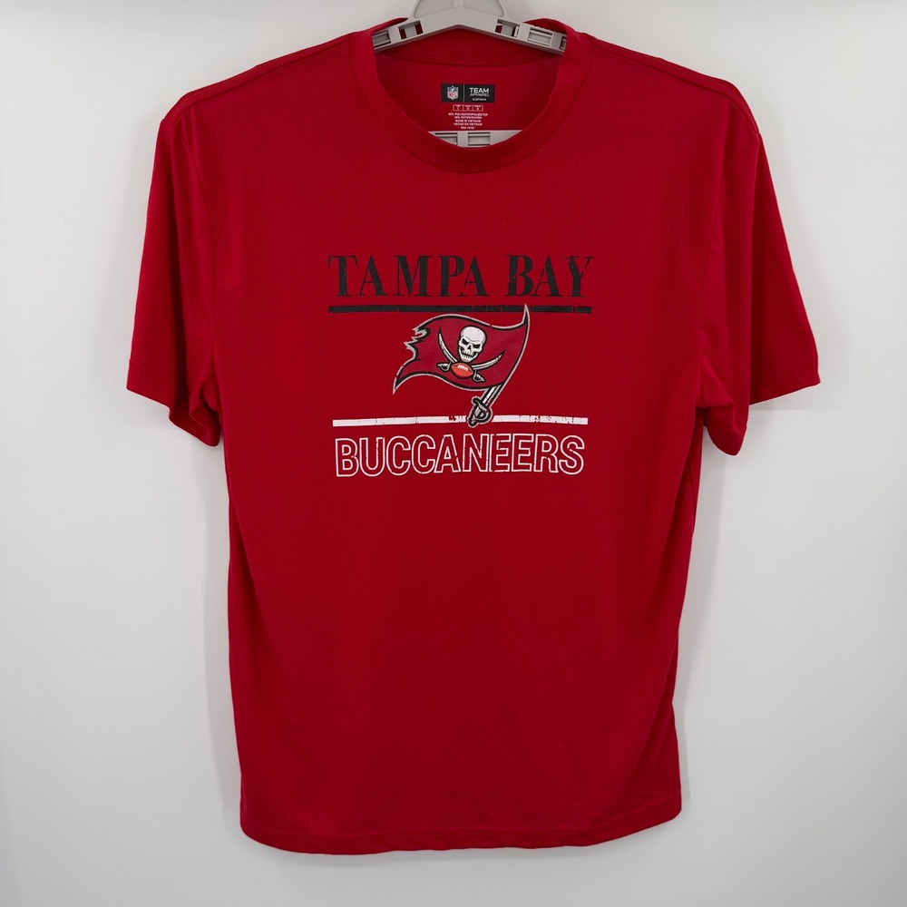NFL Team Apparel Tampa Bay Buccaneers Red Sleepwear T-Shirt Mens Large L